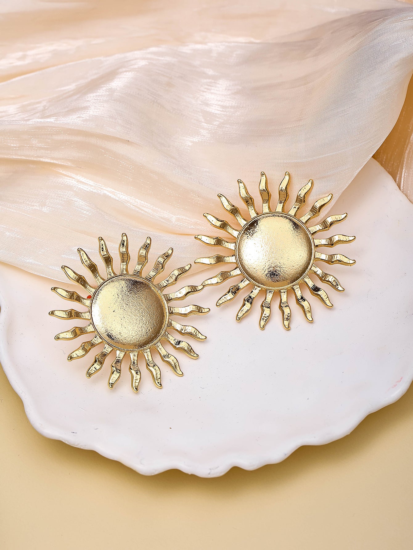 Alloy SUNFLOWER Earrings For Girls