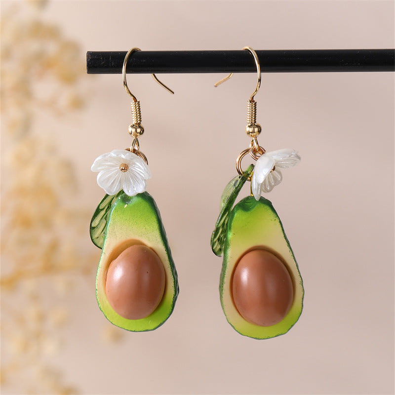 Orange Fruit Pendant Girls' Earrings