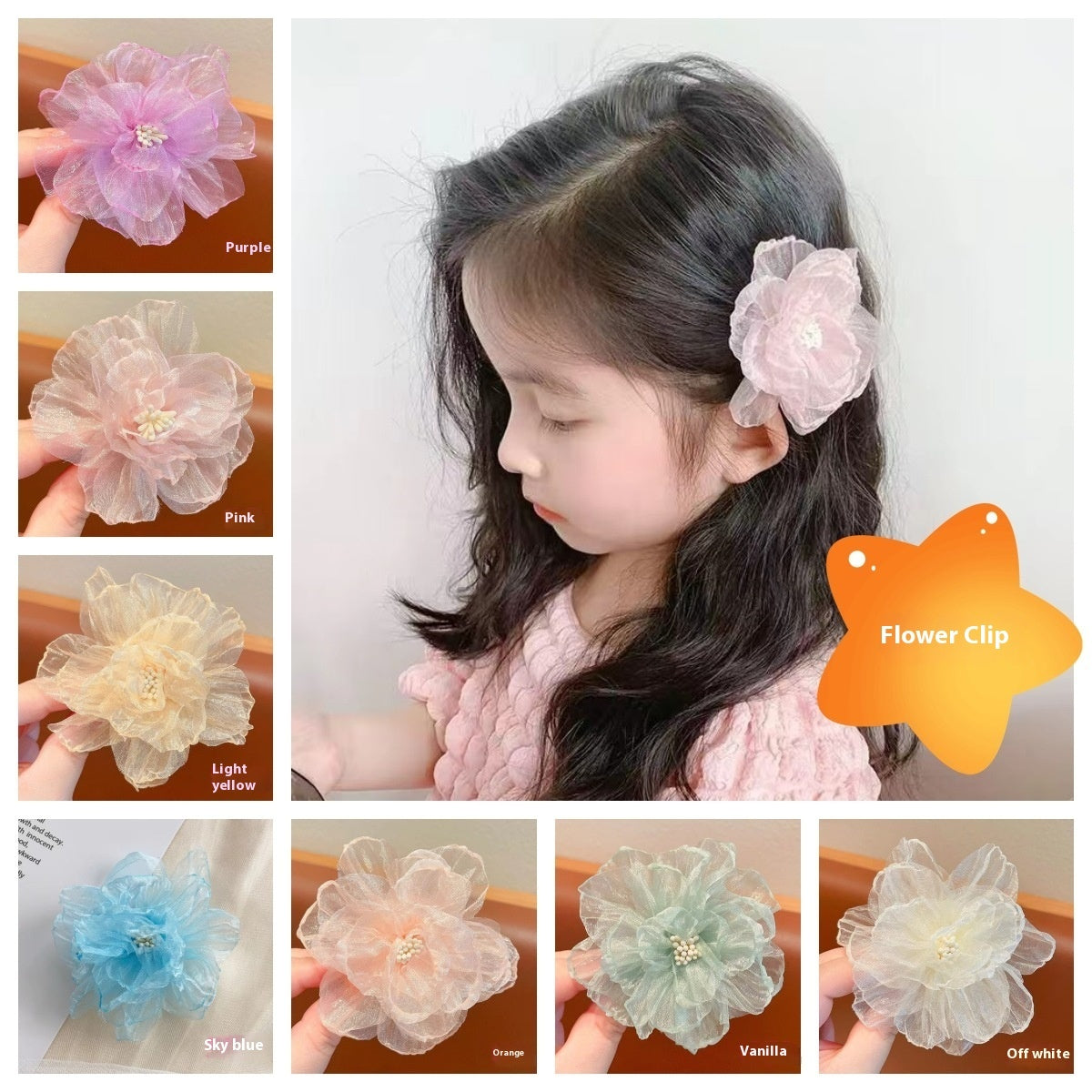 Sweet Little Clip Girls Beach Decoration Clips Photo Embellishment Clip