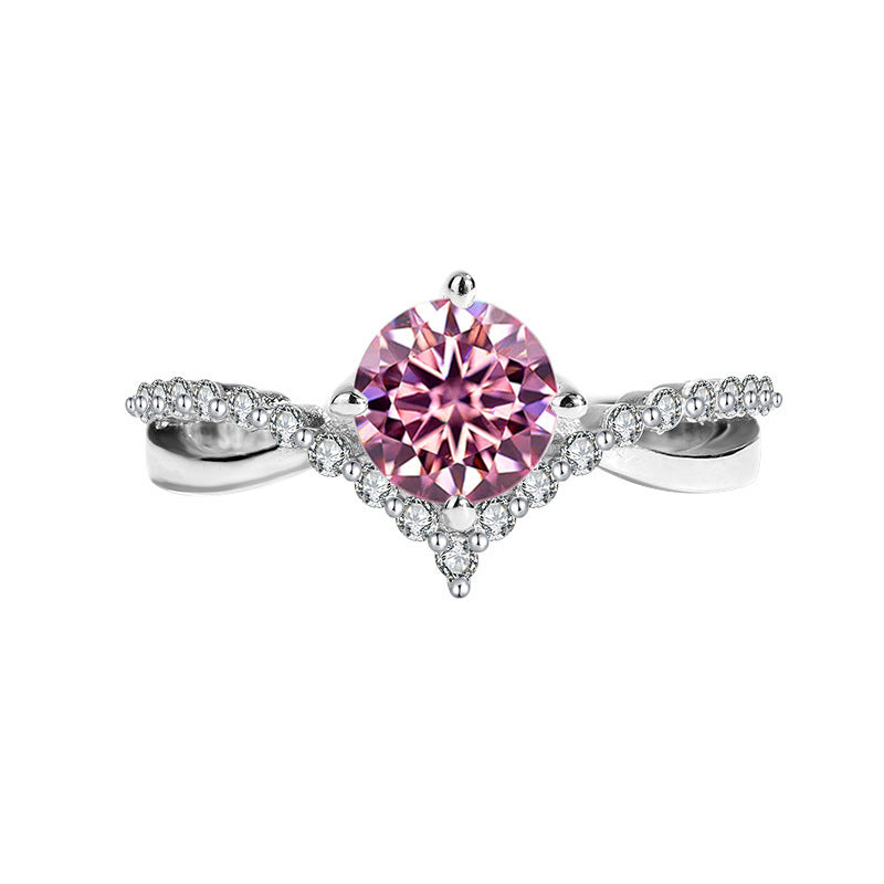 Eight Arrows Crowned Love Moissanite Female Ring