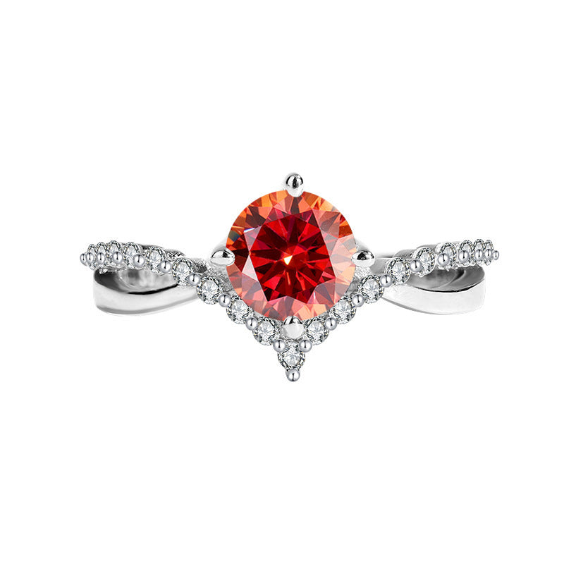 Eight Arrows Crowned Love Moissanite Female Ring