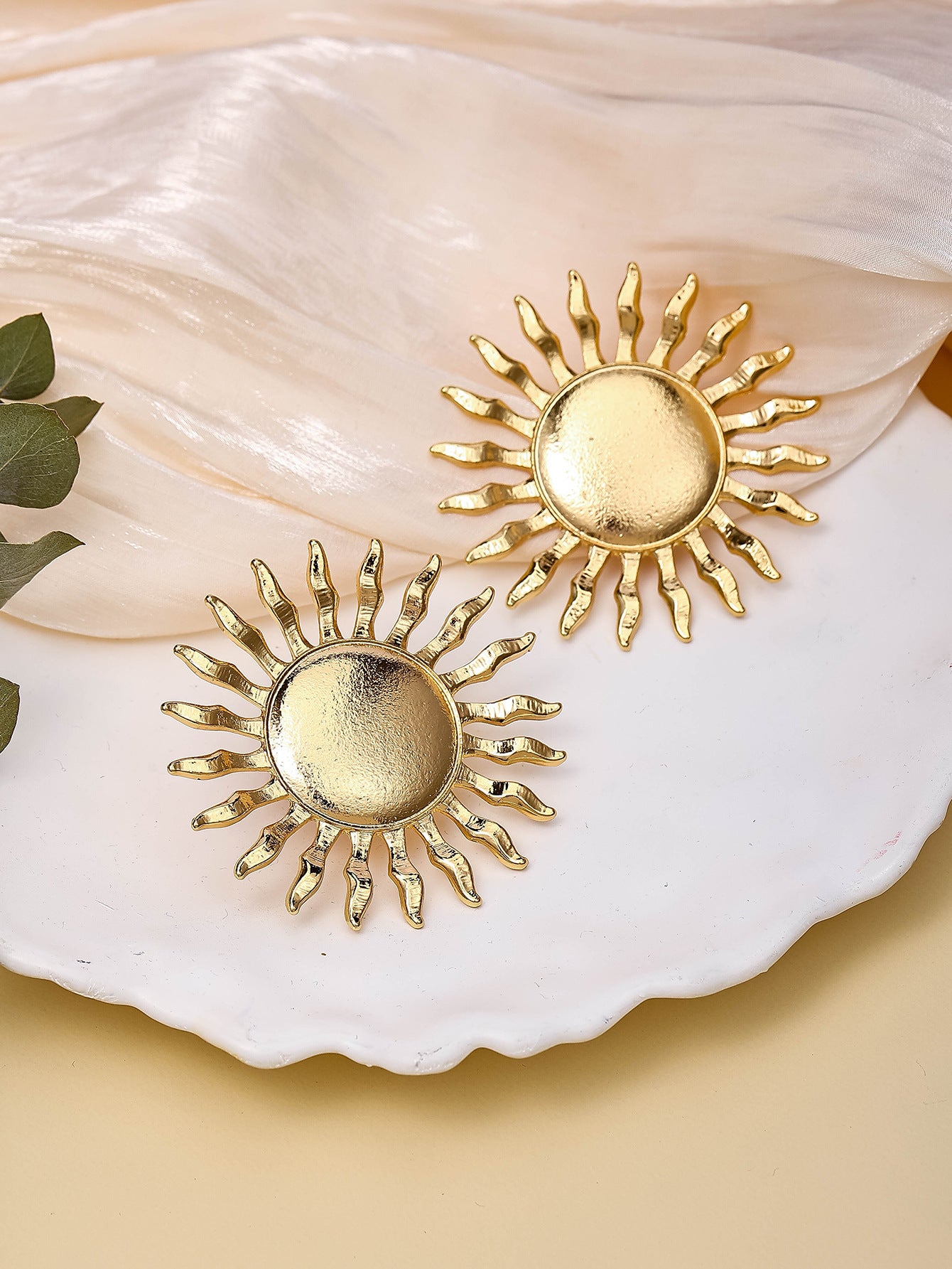 Alloy SUNFLOWER Earrings For Girls