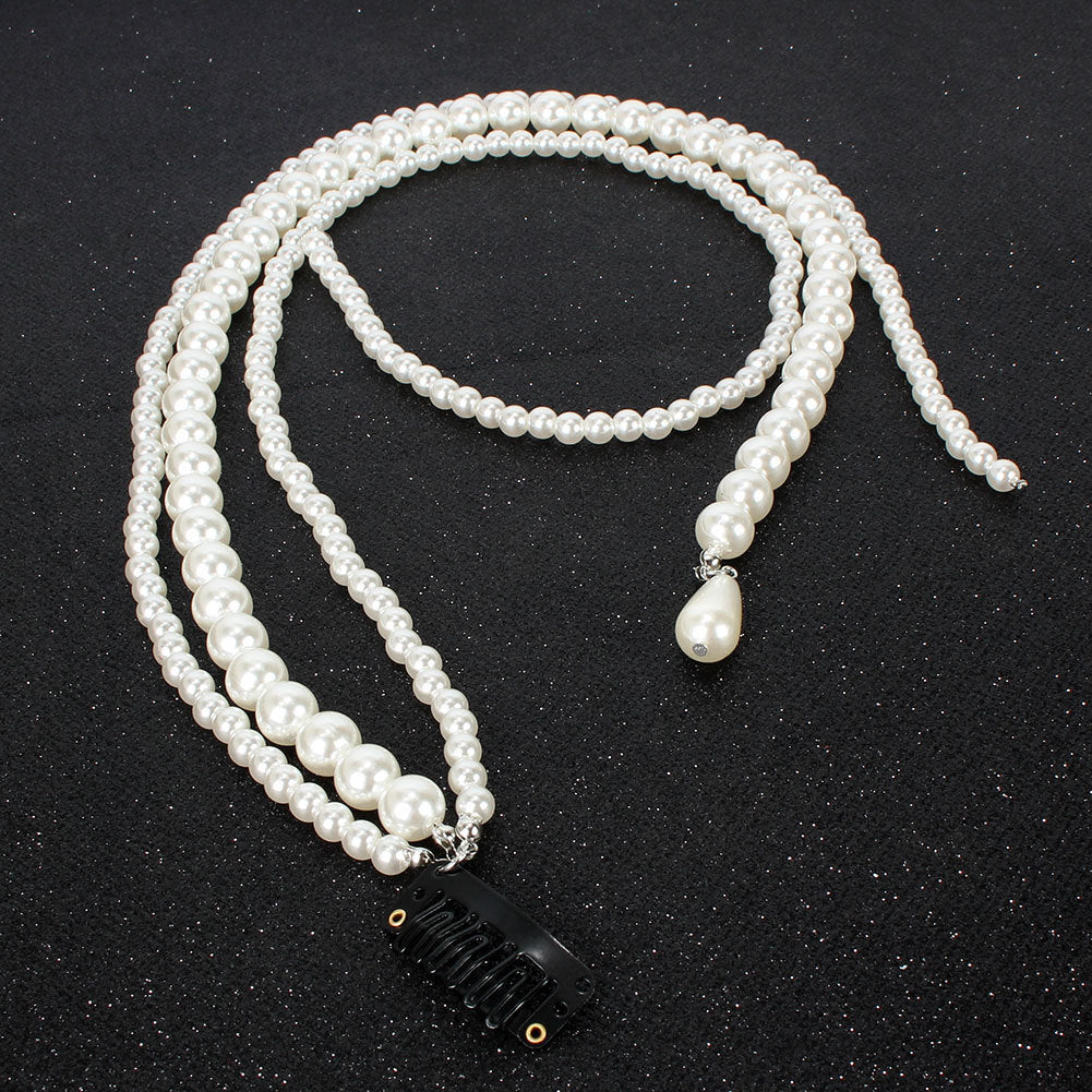 Jewelry Pearl Beaded Hair Accessories Temperament Tassel